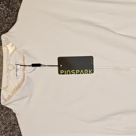 Women's White Slim Fit Yoga/Jogging Jacket. XL. NWt - Picture 2 of 5